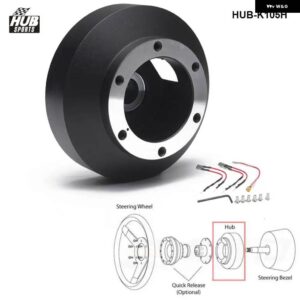 ハブスポーツ ステアリングホイール ショートハブボスキット /ハブアダプターインプレッサ WRX STI 08-14 HUB-K105H - black