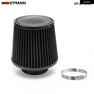 吸気フィルター 3インチ 76MM 高さ高フローコーン冷気吸気性能チェロキー 84-05 EP-AF001A - black