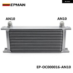 16 列 AN10 AN8 エンジン トランスミッション レーシング スライバーアルミ粉体塗装オイルクーラー英国タイプクーラー EP-OC000016 - AN10