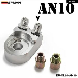 アルミオイルクーラーアダプター サンドイッチ AN8/AN10 ターボ T3 T4 エンジン プレート EP-OL04 - AN10