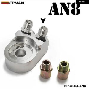 アルミオイルクーラーアダプター サンドイッチ AN8/AN10 ターボ T3 T4 エンジン プレート EP-OL04 - AN8