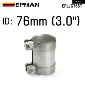 304 ステンレス マフラー クランプ排気バットジョイントパイプ クランプ 51MM 58MM 60MM 70MM 64MM 76MM 89MM EPLJGST - EPLJG76ST