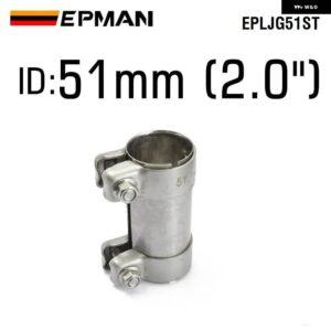 304 ステンレス マフラー クランプ排気バットジョイントパイプ クランプ 51MM 58MM 60MM 70MM 64MM 76MM 89MM EPLJGST - EPLJG51ST