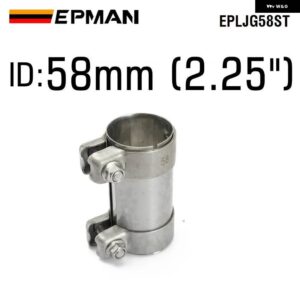 304 ステンレス マフラー クランプ排気バットジョイントパイプ クランプ 51MM 58MM 60MM 70MM 64MM 76MM 89MM EPLJGST - EPLJG58ST