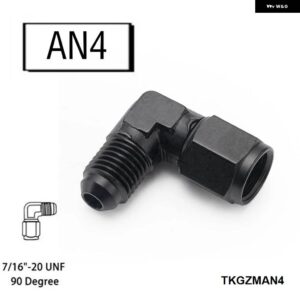 AN4/AN6 メス-オス 90度スイベルアダプターアルミ燃料フィッティング TKGZMAN4/TKGZMAN6 - AN4