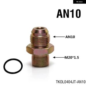 サイズ : AN10 AN8 M20*1.5 オイル/燃料ラインホース エンドユニオン継手アダプター オイルサンドイッチアダプター継手 TKOL0404JT - AN10