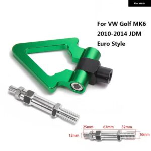 レーシング 牽引バー牽引フック欧州車トレーラーリング VW ゴルフ MK6 10-14 ユーロスタイル EP-RTHLPH011 - Green