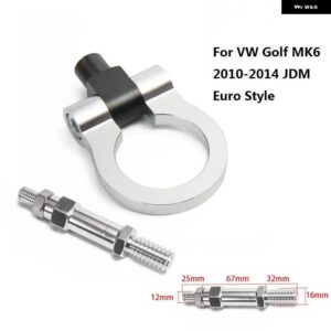 レーシング 牽引バー牽引フック欧州車トレーラーリング VW ゴルフ MK6 10-14 ユーロスタイル EP-RTHLPH011 - Silver5
