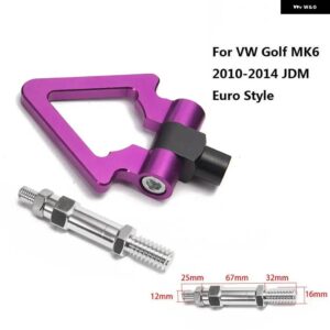 レーシング 牽引バー牽引フック欧州車トレーラーリング VW ゴルフ MK6 10-14 ユーロスタイル EP-RTHLPH011 - purple