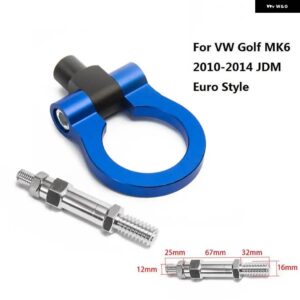 レーシング 牽引バー牽引フック欧州車トレーラーリング VW ゴルフ MK6 10-14 ユーロスタイル EP-RTHLPH011 - blue