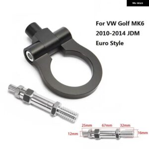 レーシング 牽引バー牽引フック欧州車トレーラーリング VW ゴルフ MK6 10-14 ユーロスタイル EP-RTHLPH011 - black