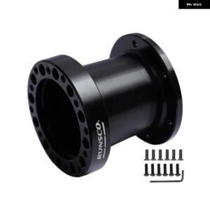 ステアリングホイール ハブスペーサーキット 51MM 76MM 101MM ステアリングホイール ハブボスキット アダプタースペーサー ブラック/ゴールデン - Rs511-BLack76mm