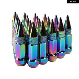 ホイールラグナットスパイクネオクローム拡張チューナーナットホイールリム用 20個 レイズスタイル