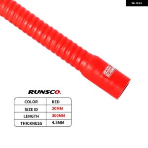 ID16 18 20 25 28MM シリコン フレキシブルホース ラジエーター チューブエア取り入れ口高圧ゴムジョイナーパイプ 長さ 30CM - 30CM-RD-ID20mm