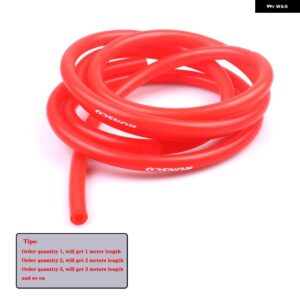 ID 3MM /5MM /4MM /6MM /8MM 真空 シリコン ホース オートレースインタークーラーラインパイプ チューブ赤青黒 - Red ID-4mm