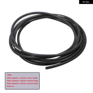 ID 3MM /5MM /4MM /6MM /8MM 真空 シリコン ホース オートレースインタークーラーラインパイプ チューブ赤青黒 - Black ID-5mm