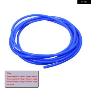 ID 3MM /5MM /4MM /6MM /8MM 真空 シリコン ホース オートレースインタークーラーラインパイプ チューブ赤青黒 - Blue ID-4mm