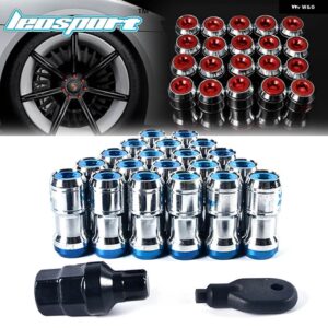 スタイル VOLK レイズホイールナットアイアン レーシング ラグナット 20個 ロック レーシング ラグナット + 2個 セキュリティキーホイールネジナット