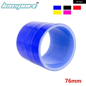 3.0インチ 76MM ストレート シリコン インタークーラー ターボ インテーク パイプ カプラー ホース - Red