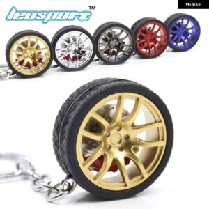 RIM ホイールキーホルダー ホイール NOS ターボ キーホルダー キーリング金属ブレーキディスク 002 - gray