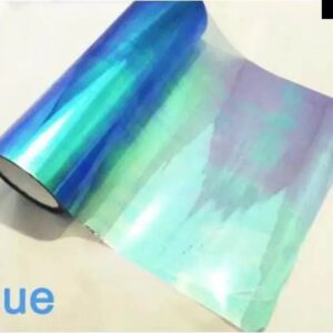 30CM 100CMカメレオン ヘッドライト テールライト ライトティントカメレオンビニールフィルム ステッカー 色 が変化 - Colorful light blue