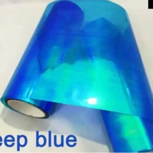 30CM 100CMカメレオン ヘッドライト テールライト ライトティントカメレオンビニールフィルム ステッカー 色 が変化 - Colorful deep blue