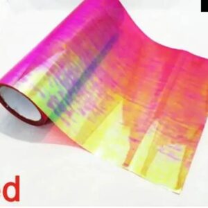 30CM 100CMカメレオン ヘッドライト テールライト ライトティントカメレオンビニールフィルム ステッカー 色 が変化 - Colorful red