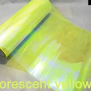 30CM 100CMカメレオン ヘッドライト テールライト ライトティントカメレオンビニールフィルム ステッカー 色 が変化 - Colorful yellow
