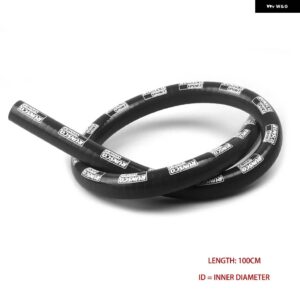 シリコーン ストレートホース ID 12MM /14MM /16MM /19MM 黒クーラントインタークーラー ターボ チューブエアインテーク配管水ホース パイプ 4層 - RS100-Black-ID-6.5mm