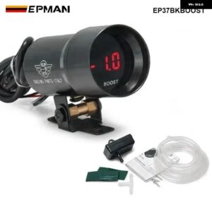 37MM デジタルスモークレンズ排気ガス温度 EGT ゲージ RPM AFR ブーストオイルプレス油/水温ボルト真空ゲージ メーター - Boost Gauge Black