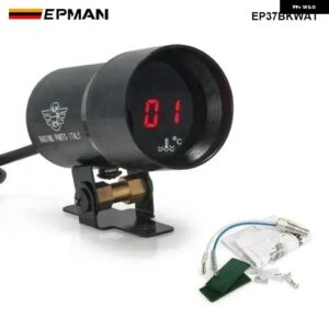 37MM デジタルスモークレンズ排気ガス温度 EGT ゲージ RPM AFR ブーストオイルプレス油/水温ボルト真空ゲージ メーター - Water temp gauge