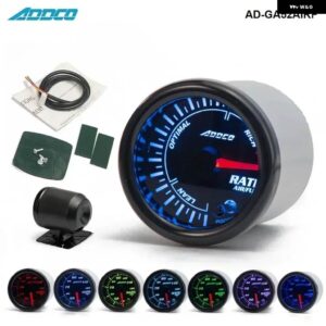 2インチ 52MM 7色 LED スモークフェイス油圧水油温 EGT 排気温度ブーストタコメータゲージ メーター ホルダー 付き AD-GA52 - Air fuel ratio gauge