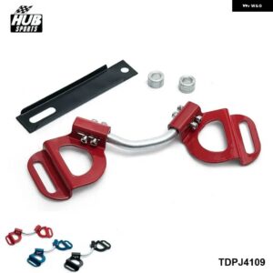 バッテリーホールド ダウンタイバーブラケットバッテリーマウントブラケットクランプホールド ダウンクランプキット HU-TDPJ4109 - Red