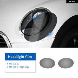 2個 TPU ステッカー ミニクーパー F54 F55 F56 F57 F60 カントリーマン ヘッドライト フィルム自己修復 ACCESSORIE - B for F54