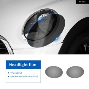 2個 TPU ステッカー ミニクーパー F54 F55 F56 F57 F60 カントリーマン ヘッドライト フィルム自己修復 ACCESSORIE - B for F55 F56 F57