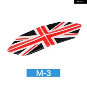 4個 クリスタルエポキシ ミニクーパー カントリーマン F60 サイドプレートフェンダー ステッカー セクション デカール カバー 装飾 - Black and Red