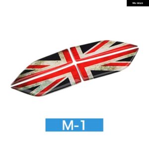 4個 クリスタルエポキシ ミニクーパー カントリーマン F60 サイドプレートフェンダー ステッカー セクション デカール カバー 装飾 - Retro Union Jack