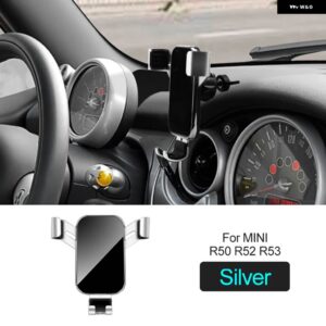 ステアリングホイール 携帯電話ホルダー ミニクーパー R50 R52 R53 室内 装飾 マウントクリック - Phone Holder D