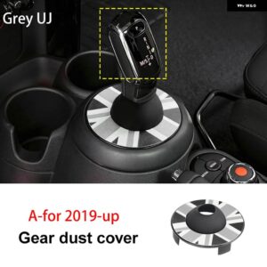 ギアシフト レバー防塵カバー ミニクーパー F55 F56 F54 F57 カントリーマンクラブマン パネル カバー - 2019-up grey uj