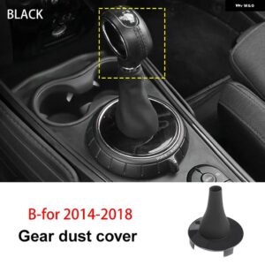 ギアシフト レバー防塵カバー ミニクーパー F55 F56 F54 F57 カントリーマンクラブマン パネル カバー - 2014-18 black