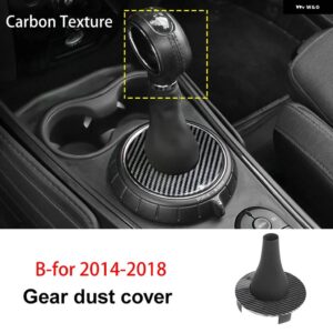 ギアシフト レバー防塵カバー ミニクーパー F55 F56 F54 F57 カントリーマンクラブマン パネル カバー - 2014-18 carbon