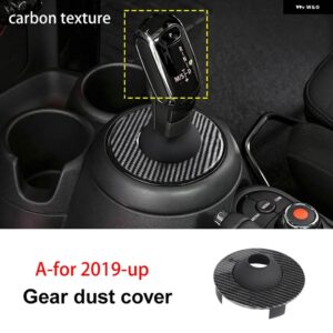 ギアシフト レバー防塵カバー ミニクーパー F55 F56 F54 F57 カントリーマンクラブマン パネル カバー - 2019-up carbon