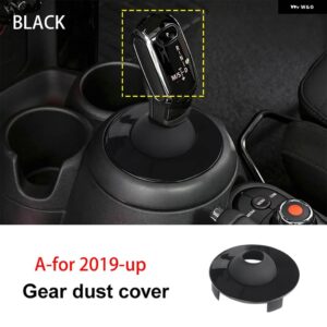 ギアシフト レバー防塵カバー ミニクーパー F55 F56 F54 F57 カントリーマンクラブマン パネル カバー - 2019-up black