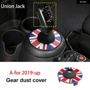 ギアシフト レバー防塵カバー ミニクーパー F55 F56 F54 F57 カントリーマンクラブマン パネル カバー - 2019-up union jack