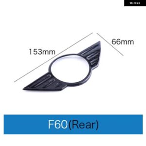 カーボンロゴフロントフードバッジリア トランク エンブレム ステッカー ミニクーパー F54 F55 F56 F60 R60 R61 R55 R56 R57 カントリーマン - rear f60