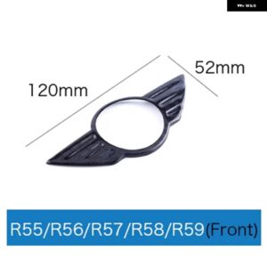 カーボンロゴフロントフードバッジリア トランク エンブレム ステッカー ミニクーパー F54 F55 F56 F60 R60 R61 R55 R56 R57 カントリーマン - front r55 r56 r57 58