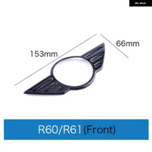 カーボンロゴフロントフードバッジリア トランク エンブレム ステッカー ミニクーパー F54 F55 F56 F60 R60 R61 R55 R56 R57 カントリーマン - front r60 r61