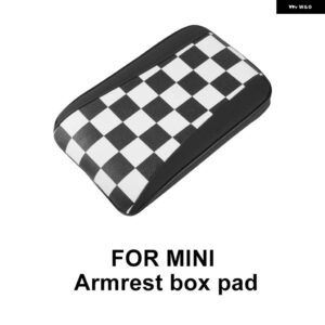 革ミニ F54 F55 F56 F60 R55 R56 R60 自動ハンドレストパッド 中央 アームレスト 収納ボックス カバー マット - Checker