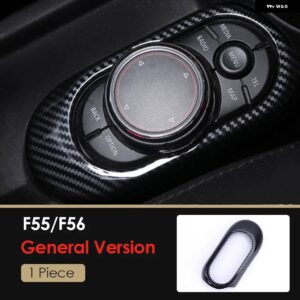 ミニクーパー F56 インテリア カーボンテクスチャコンソール エアアウトレットドアスピーカーハンドルカバー トリム - idrive general 1pc