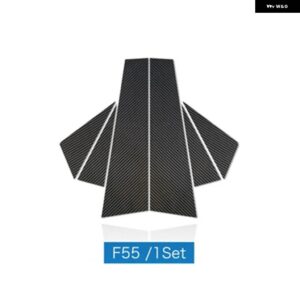 ミニクーパー F55 カントリーマン F60 クラブマン F54 カーボン B ピラーカバー トリム ウィンドウ ステッカー - F55 Carbon 6pcs